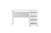 Psací stůl Maxione 120 cm bílý moderní psací stůl se zásuvkami univerzální design ideální pro pokoj teenagera nebo kancelář
