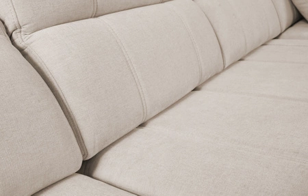 Rohová sedací souprava s funkcí spaní Cetara VII šedá pravostranná vysoce kvalitní rohová sedací souprava do obývacího pokoje s pohodlným posuvným opěradlem