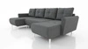 Rohová sedací souprava s funkcí spaní Felicie U tmavě šedá stylová a elegantní rohová sedací souprava, která se hodí do skandinávského stylu