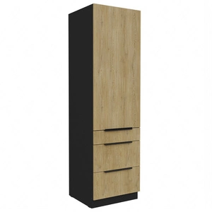 Crotone 60 DKS-210 3S 1F kuchyňská skříňka se zásuvkami odolná proti vlhkosti a poškození kovové hrany úchytek