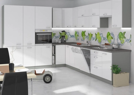 Stojací kuchyňská skříňka se zásuvkami Bianka 80 D 3S BB skříň odolná proti páře vysoké teplotě a rozlité kapalině