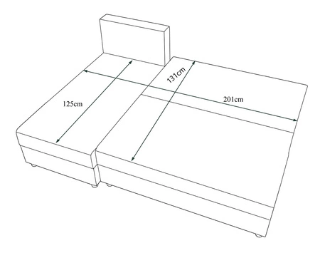 Rohová pohovka s funkcí spaní Bowers hnědá / tmavě béžová levá rohová pohovka s úložným prostorem na lůžkoviny záruka nejvyššího komfortu