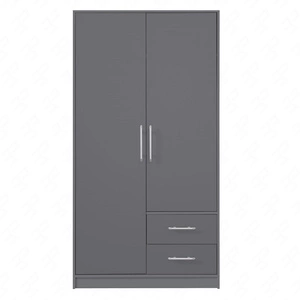 Skříň Caspe 100 cm antracitová moderní design povrchová úprava ABS a hliníkové úchyty