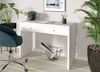 Psací stůl Kamma se zásuvkami bílý stylový a funkční do pracovny nebo do pokoje pro mládež