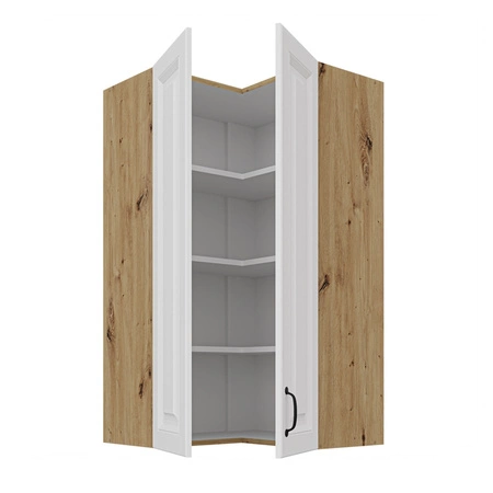 Kuchyňská rohová závěsná skříňka Scandi 60x60 GN-108 2F skříňka odolná páře vysoké teplotě a rozlité tekutině