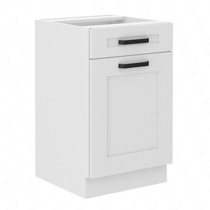 Stojací kuchyňská skříňka se zásuvkou a policí Livio 50 D 1F 1S BB skříňka odolná proti páře, teplu a rozlití vody