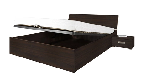 Penelope postel 140x200 cm s kontejnerem na lůžkoviny kaštan wenge funkční nábytek do ložnice nebo pokoje pro mládež