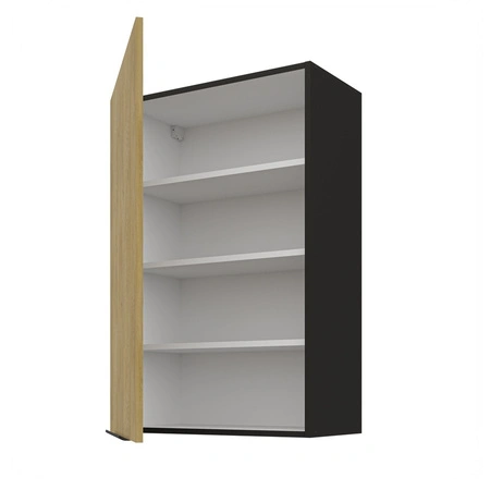 Kuchyňská nástěnná skříňka Crotone 60 G-90 1F s kovovou hranou úchytky odolná proti vlhkosti a poškození skříňky