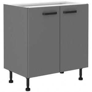 Stojící kuchyňská skříňka s policí Verdi 80 D 2F BB kovová úchytka skříňka odolná proti vlhkosti a poškození