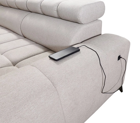 Rohová sedací souprava s funkcí spaní Bolmso III mint pravá rohová sedací souprava s kontejnery na lůžkoviny s plnovýsuvnou zásuvkou v boční části nábytku