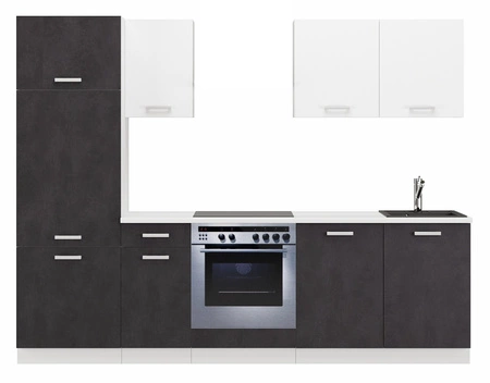 Kuchyňská sestava Toni 260 cm bílá / matera vypadá skvěle v klasických interiérech