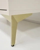 Komoda Kioto I 84 cm béžová minimalistický design dokonalý návrh komody do ložnice nebo obývacího pokoje zlaté úchyty