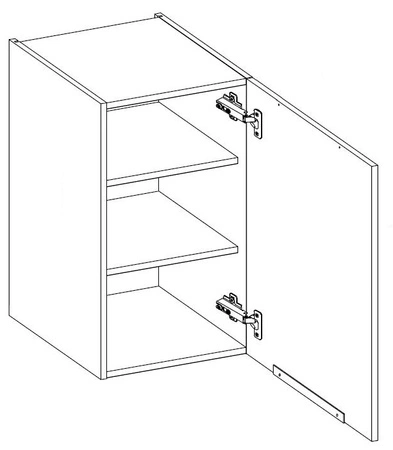 Černá / Brianza 260 cm sada kuchyňského nábytku kovové hrany úchytek skříňky vypadají skvěle v moderních interiérech