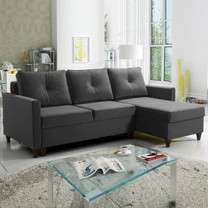 Rohová sedací souprava s funkcí spaní Terni grafit pravý roh praktická a funkční rohová sedací souprava vybavená prostornými nádobami na lůžkoviny