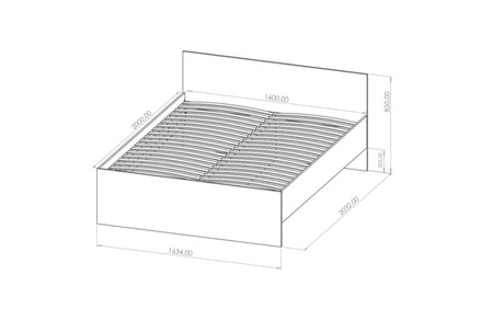 Postel Maxione 160x200 cm bílá úložný prostor na prádlo v podobě výsuvné zásuvky ideální postel do ložnice vysoké pohodlné čelo