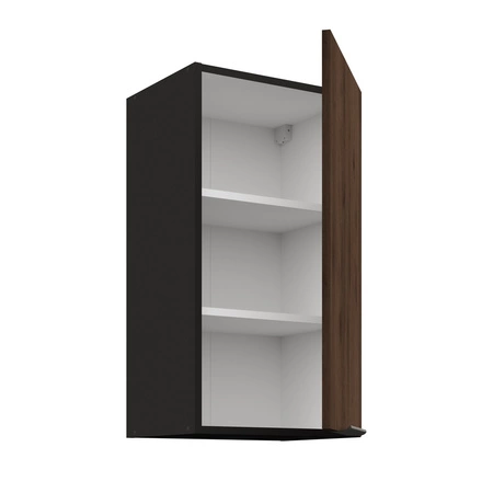 Sada kuchyňského nábytku Brianza 260 cm kovové hrany úchytek skříňky vypadají skvěle v moderních interiérech