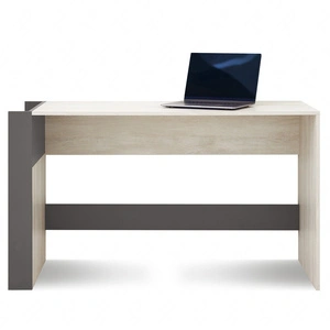 Psací stůl Remona 130 cm dub wilton bílý / antracit stylový a funkční do kanceláře, pracovny nebo pokoje pro mládež