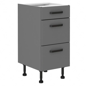 Verdi 40 D 3S BB stojící kuchyňská skříňka se zásuvkami kovová úchytka skříňka odolná proti vlhkosti a poškození
