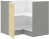Sada rohového kuchyňského nábytku Karmen 260x270 cm lesklá čela styl skříněk bude ladit s interiérem každé kuchyně
