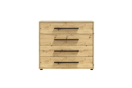 Komoda Maxione 99 cm dub řemeslný minimalistický design klasický tvar ideální komoda do obývacího pokoje nebo obývacího pokoje