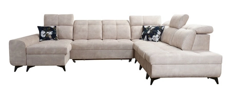 Rohová sedací souprava s funkcí spaní Buffalo X hnědá levá Funkční a pohodlná rohová sedací souprava do pokoje s kontejnery na lůžkoviny