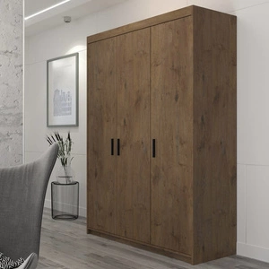 Skříň Rene 133 cm dub lefkas moderní design a hrany zakončené ABS