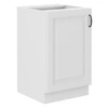 Kuchyňská skříňka pod dřez Snow 50 ZL 1F BB skříň odolná proti páře vysoké teplotě a rozlité kapalině