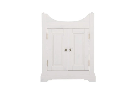 Umyvadlová skříňka Romantic 65 cm bílá mimořádně elegantní skříňka v klasickém stylu ze dřeva kovové úchyty