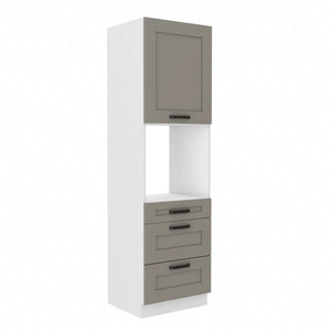 Kuchyňský podstavec Ponza 60 DPS-210 3S 1F skříňka na troubu se zásuvkami odolná proti páře, rozlití a teplu