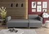 Rohová pohovka s funkcí spaní Wilkins bordó pravá strana stylový a moderní design, který se hodí do každého interiéru