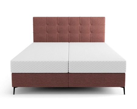Kontinentální postel Irvine 160x200 cihla stylová postel s úložným prostorem na lůžkoviny pohodlné čelo zaujme svým elegantním designem