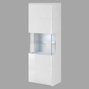 Závěsná skříňka Toledo 53 cm bílá / bílý lesk vysoká kvalita skvělá do obývacího pokoje nebo obývacího pokoje