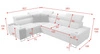 Rohová sedací souprava s funkcí spaní Dafni II levandulově růžová levostranná proplétaná rohová sedací souprava se zásuvkou na lůžkoviny v boční části nábytku