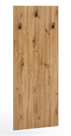 Nástěnný věšák Olier dub řemeslný moderní a elegantní design funkční doplněk do předsíně jednoduchá konstrukce