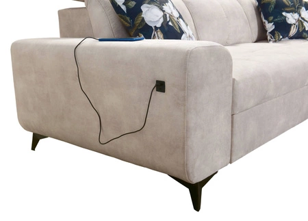 Rohová sedací souprava s funkcí spaní Buffalo blue right Funkční a stylová rohová sedací souprava s kontejnerem na lůžkoviny