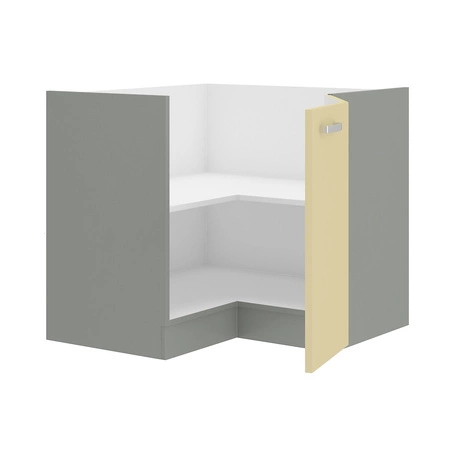 Rohová kuchyňská skříňka Karmen 89x89 DN 1F BB skříň odolná proti páře vysoké teplotě a rozlité kapalině