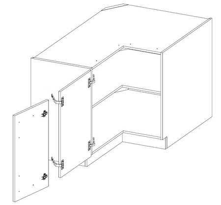 Rohová sestava kuchyňského nábytku Valico 270x150 cm ideální pro interiéry v klasickém i moderním stylu