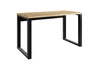 Psací stůl Maxi 130 cm dub artisan / černý stylový psací stůl pro domácí kancelář nebo pokoj pro mládež stabilní podnož v loftovém stylu