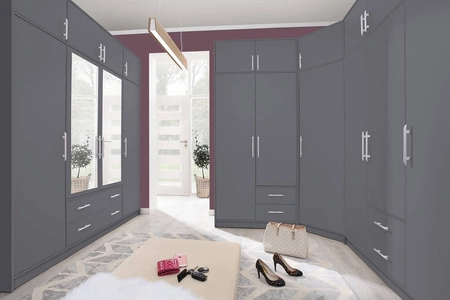 Komoda Caspe 90 cm antracitová moderní designový nábytek Hrana komody je opatřena speciální dýhou ABS