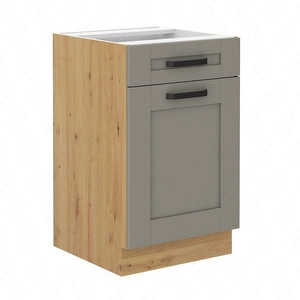 Linosa 50 D 1F 1S BB stojatá kuchyňská skříňka se zásuvkou a policí, skříňka odolná proti páře, rozlití a teplu