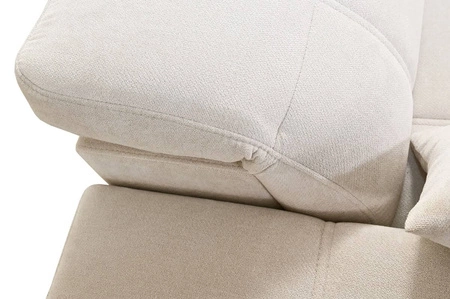 Penejos IV rohová pohovka s funkcí spaní béžová levá strana stylová rohová pohovka se dvěma nádobami na lůžkoviny odolná látka