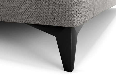 Kontinentální postel Norco 180x200 šedá stylová postel s úložným boxem osvětlení v čele postele dodává jedinečný nádech