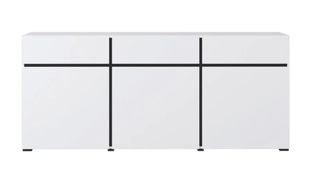 Komoda Cross 180 cm bílá stylový design komody do obývacího pokoje jednoduchá forma v moderním provedení