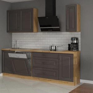 Sada kuchyňského nábytku Style 230 cm skříně vypadají skvěle v klasických i moderních skandinávských interiérech