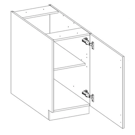 Sada kuchyňského nábytku Kea 240 cm Skříňky vypadají skvěle ve skandinávských klasických i moderních interiérech