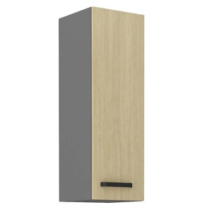 Kuchyňská nástěnná skříňka Chevron 30 G-90 1F s dekorativním dekorem rybí kosti Skříňka odolná proti vlhkosti a poškození