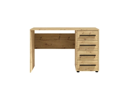 Psací stůl Maxione 120 cm dub řemeslný moderní psací stůl se zásuvkami univerzální design ideální pro pokoj teenagera nebo kancelář
