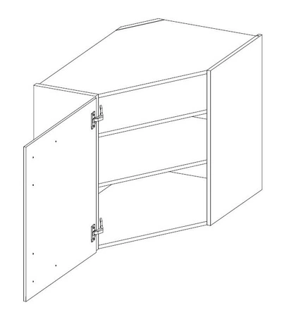 Sada rohového kuchyňského nábytku EkoWhite 300x310 cm minimalismus ve skandinávském stylu a jednoduchý modernismus ideální do každého interiéru