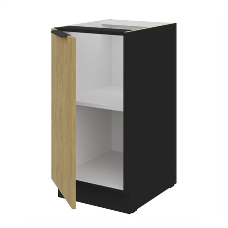 Sada kuchyňského nábytku Crotone 260 cm elegantní kuchyňské skříňky v jemných a přírodních barvách úchyty s kovovými hranami