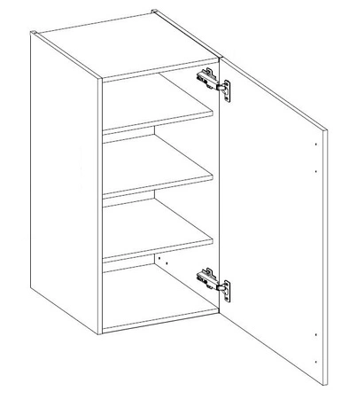 Kuchyňská nástěnná skříňka Ponza 40 G-90 1F odolná proti rozlití páry a vysokým teplotám